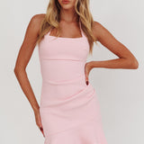 Fire Of Stars Halterneck Mini Dress Pink