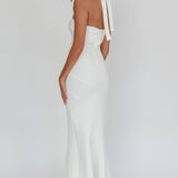 Fire Of Stars Halterneck Midi Dress White