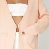 On Point Pocket Cardigan Pink