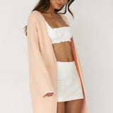 On Point Pocket Cardigan Pink