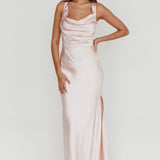 Sitara Tied Back Maxi Dress Blush