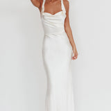 Sitara Tied Back Maxi Dress Oyster