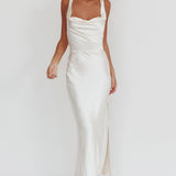 Sitara Tied Back Maxi Dress Oyster