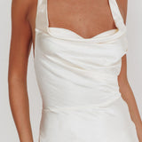 Sitara Tied Back Maxi Dress Oyster