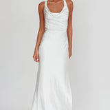Sitara Tied Back Maxi Dress White
