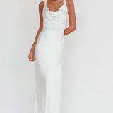 Sitara Tied Back Maxi Dress White
