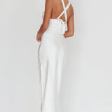 Sitara Tied Back Maxi Dress White