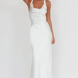 Sitara Tied Back Maxi Dress White