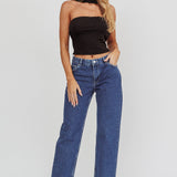 Damsel Reverse Halter Neck Top Black