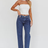 Damsel Reverse Halter Neck Top White