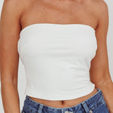 Damsel Reverse Halter Neck Top White