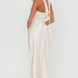 Damsel Reverse Halter Maxi Dress Flower Green