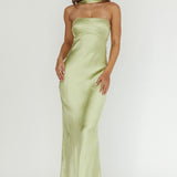 Damsel Reverse Halter Maxi Dress Pistachio