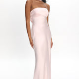 Damsel Reverse Halter Maxi Dress Blush
