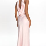 Damsel Reverse Halter Maxi Dress Blush