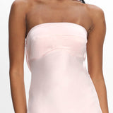 Damsel Reverse Halter Maxi Dress Blush