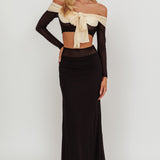 Perfect Worlds Mesh Maxi Skirt Black