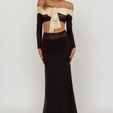Perfect Worlds Mesh Maxi Skirt Black