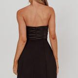 City Of Stars Strapless Mini Dress Black