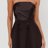 City Of Stars Strapless Mini Dress Black