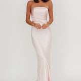 City Of Stars Strapless Maxi Dress Baby Pink