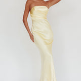 City Of Stars Strapless Maxi Dress Butter