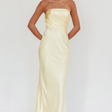 City Of Stars Strapless Maxi Dress Butter