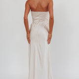 City Of Stars Strapless Maxi Dress Champagne