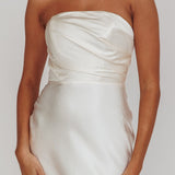 City Of Stars Strapless Maxi Dress Oyster