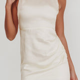 Leila Boat Neck Maxi Dress Ivory