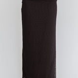 Alivya Ruched Side Maxi Skirt Black
