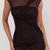 Passion Mesh Sleeveless Maxi Dress Black