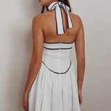 Rune Halterneck Mini Dress White