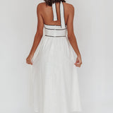 Rune Backless Maxi Dress White