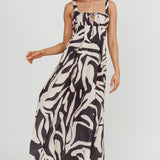 Colette A-Line Maxi Dress Black
