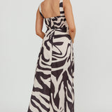 Colette A-Line Maxi Dress Black