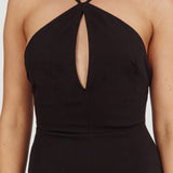 Feels Good Backless Bodycon Maxi Dress Black