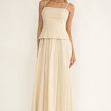 Antonita Cami Strap Maxi Dress Stone