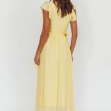 Elsewhere Waist Bows Maxi Dress Banana