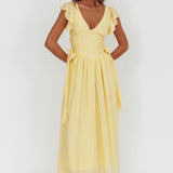 Elsewhere Waist Bows Maxi Dress Banana