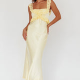 Escapade Lace Trim Maxi Dress Banana