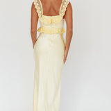 Escapade Lace Trim Maxi Dress Banana