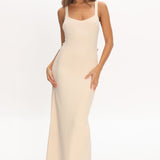 Fall Moon Cut-Out Back Maxi Dress Ivory