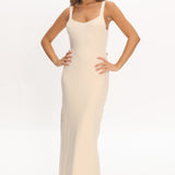 Fall Moon Cut-Out Back Maxi Dress Ivory