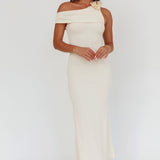 Mazon One-Shoulder Knit Maxi Dress Butter