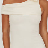 Mazon One-Shoulder Knit Maxi Dress Butter