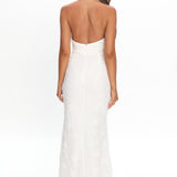 Alisette Halter Split Maxi Dress White
