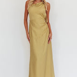 Soul Fires Ruffle Back Maxi Dress Hazel