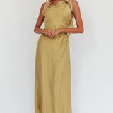 Soul Fires Ruffle Back Maxi Dress Hazel