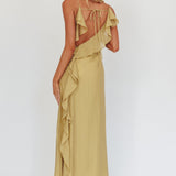 Soul Fires Ruffle Back Maxi Dress Hazel